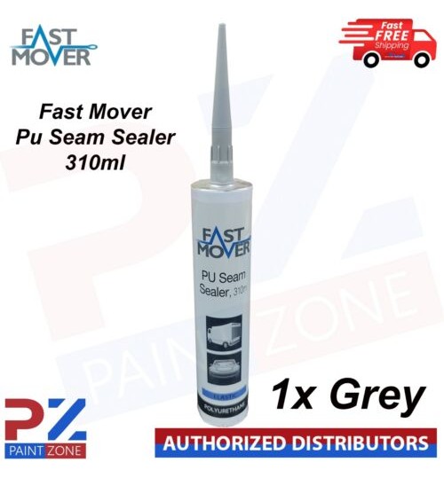 1X FAST MOVER PU SEAM SELAER CARTRIDGE GREY (310ML) CAR BODY Adhesive & Sealant